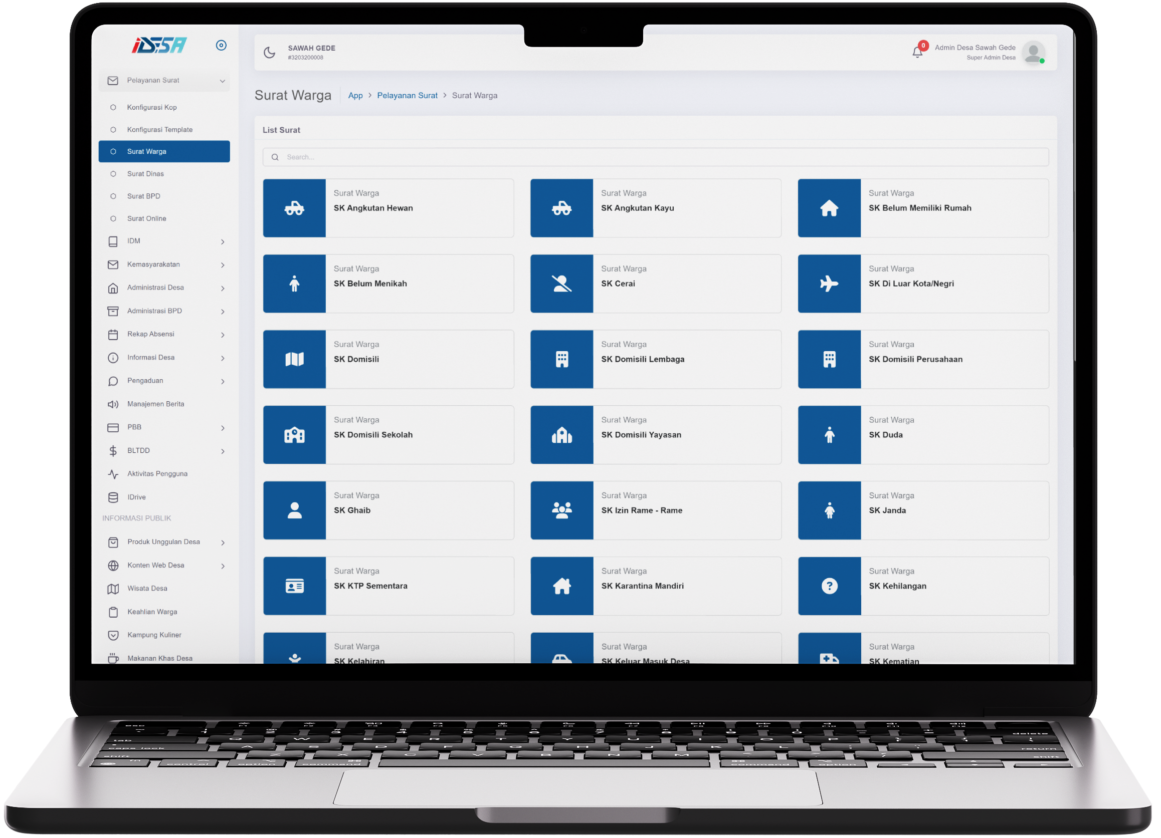 Platform Web Untuk Operator Desa